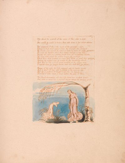 The Book of Thel, Plate 4, Why should the mistress . . . . by William Blake